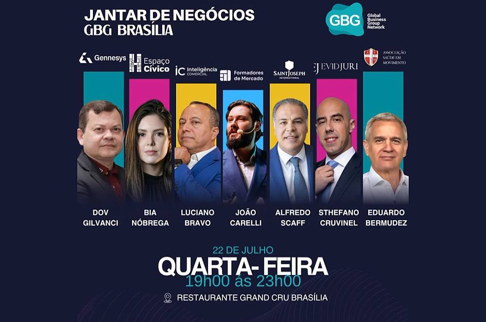 Sthefano Cruvinel  CEO da EvidJuri participa do Jantar de Negócios GBG em Brasília
