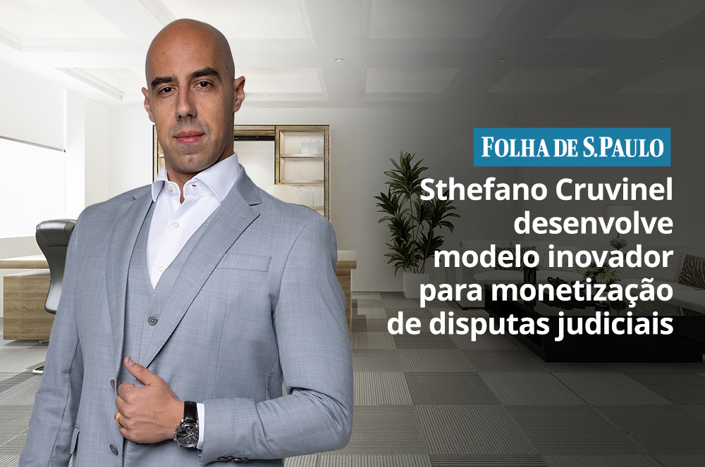 Sthefano Cruvinel CEO da EvidJuri, lidera estratégia de funding em ação de R$ 500 milhões e é destaque na Folha de São Paulo